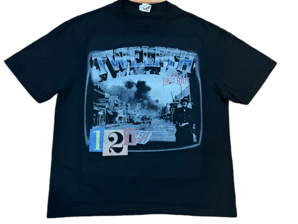 BLACK 1967 RIOT TEE